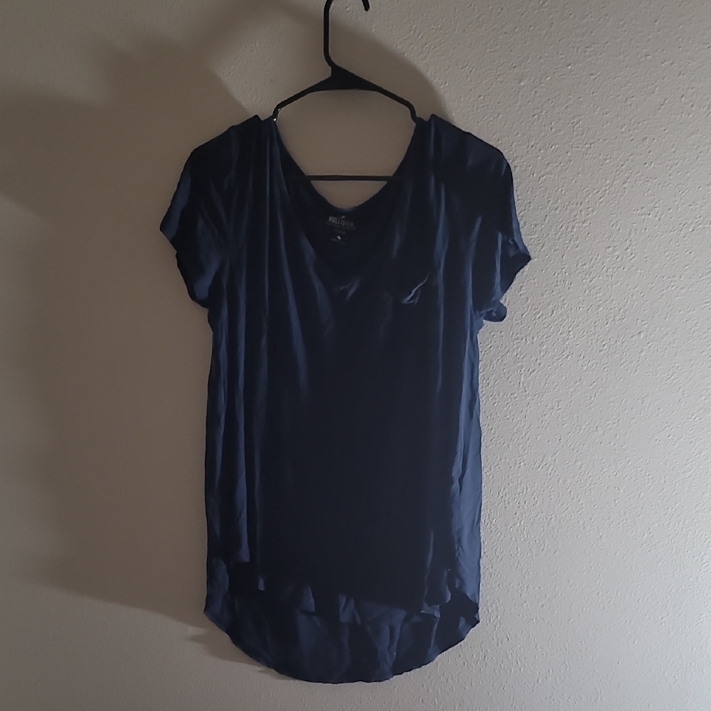 Hollister Blue Short Sleeve Blouse